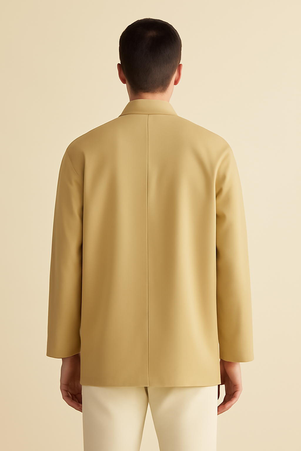 Azure Oversized Gabardine Kimono Jacket