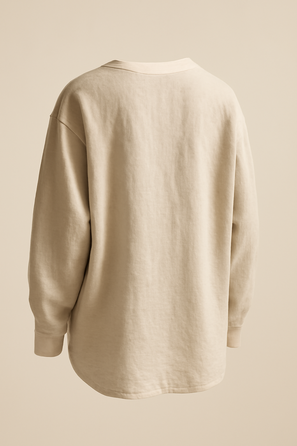 Azure Point-Collar Linen Oversize Shirt