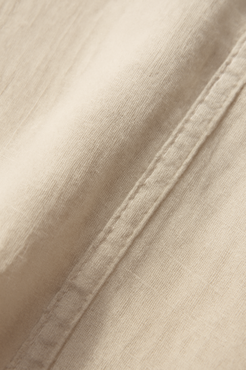 Azure Point-Collar Linen Oversize Shirt
