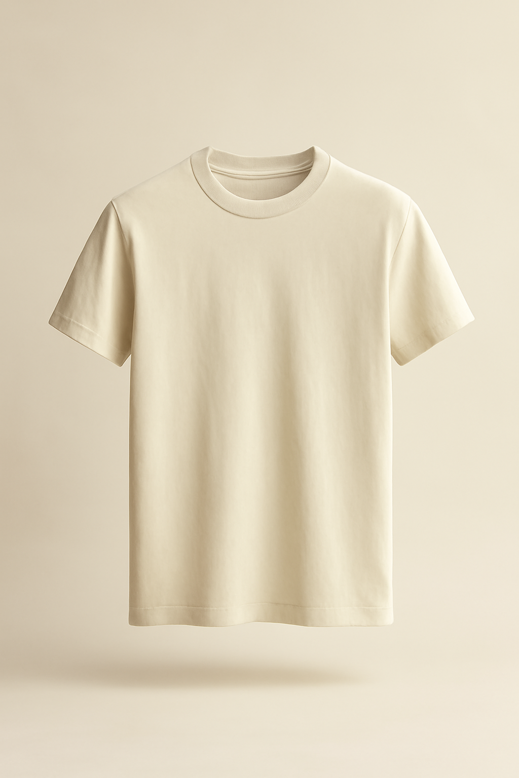 Azure Relaxed Cotton Crewneck Tee
