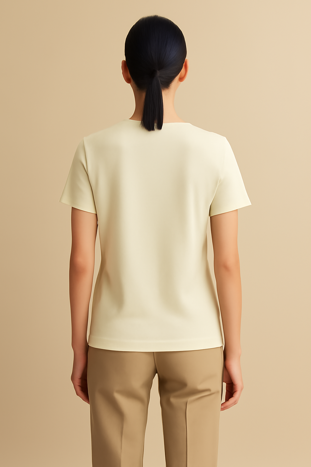 Azure Relaxed Cotton Crewneck Tee