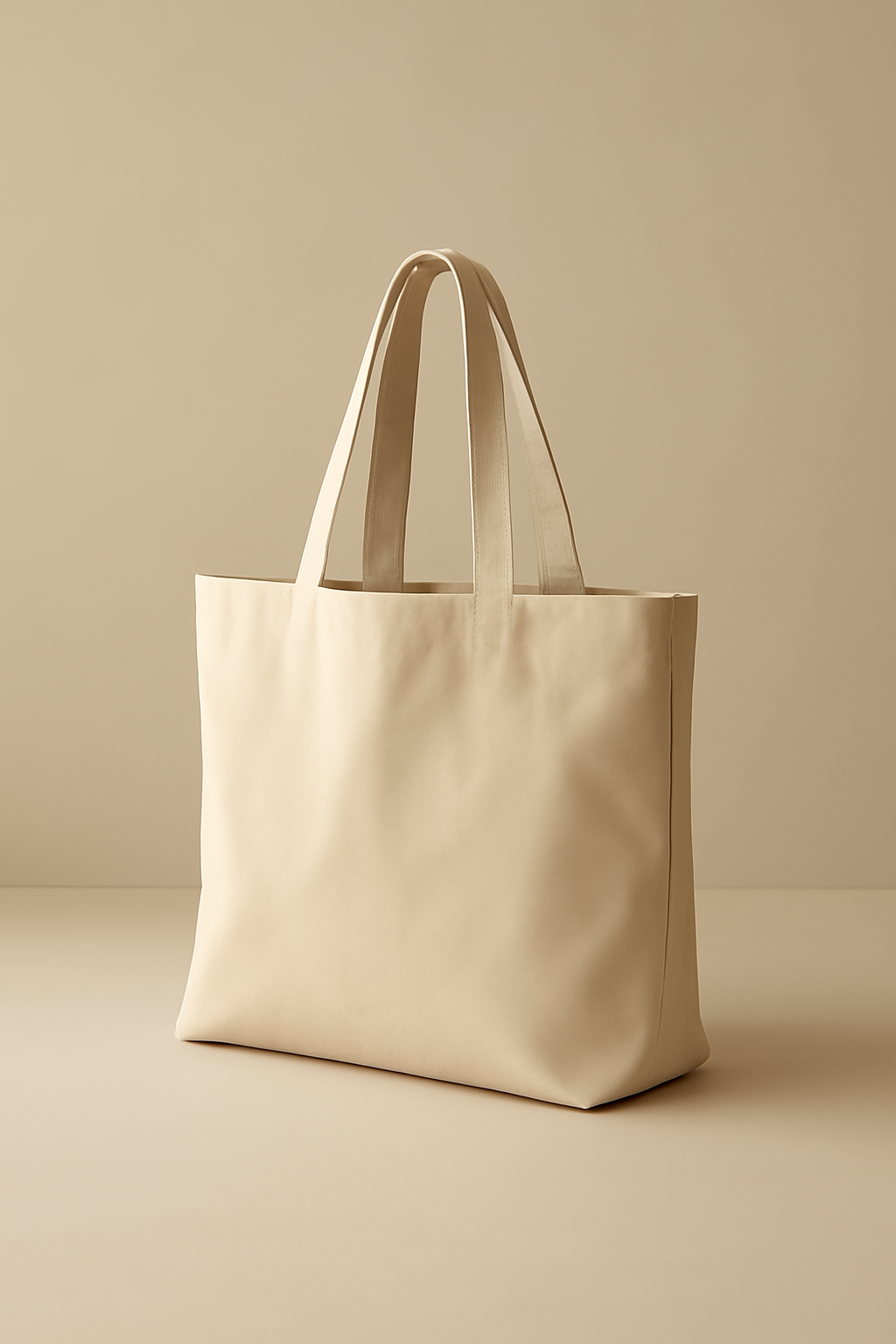 Azure Zip-Top Canvas Tote Bag