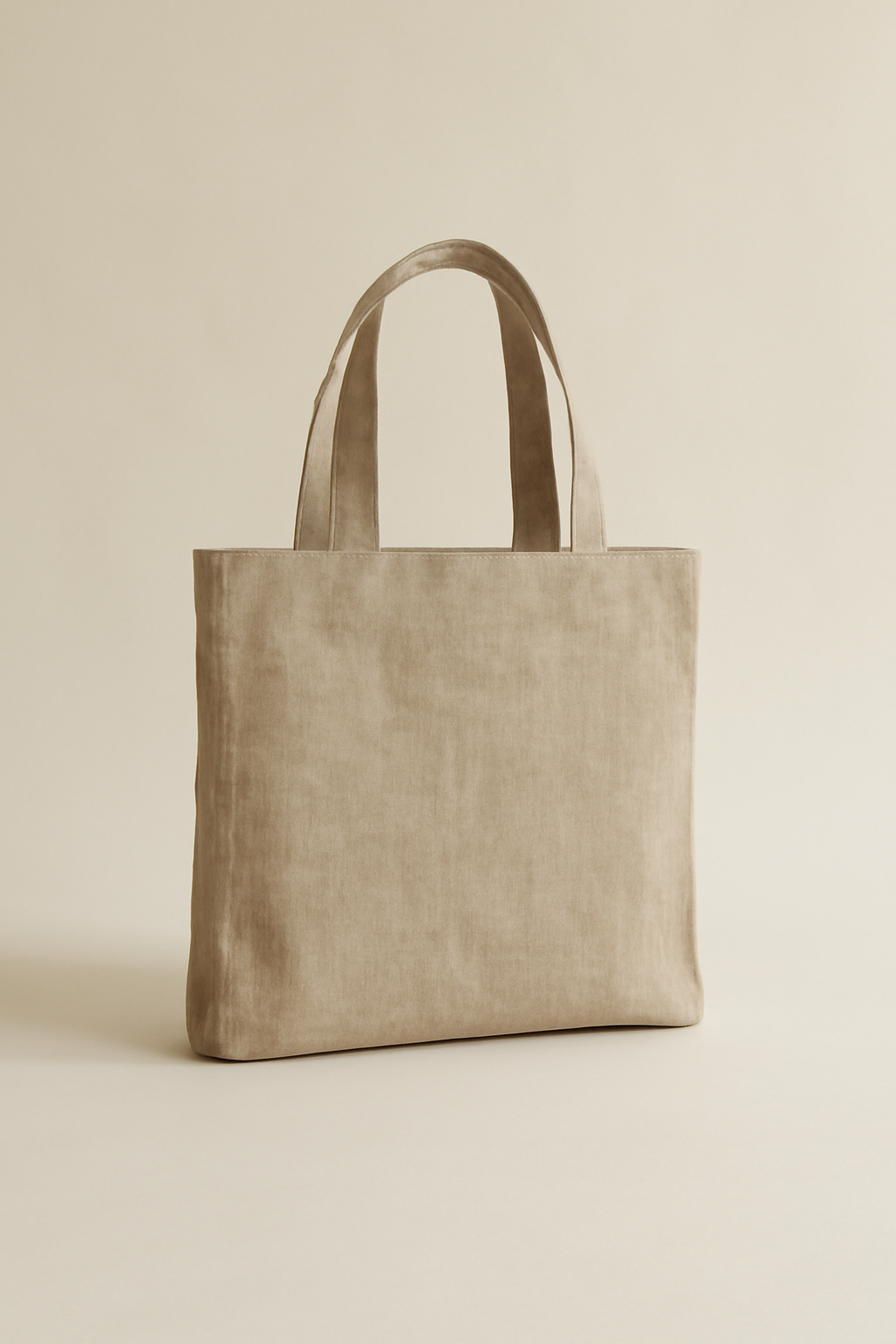 Azure Zip-Top Linen Tote Bag