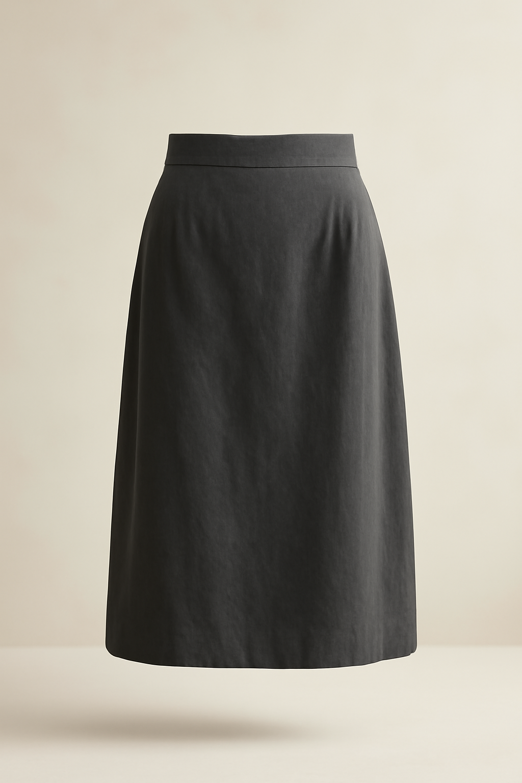 Bodrum Button-Front Cotton Midi Skirt