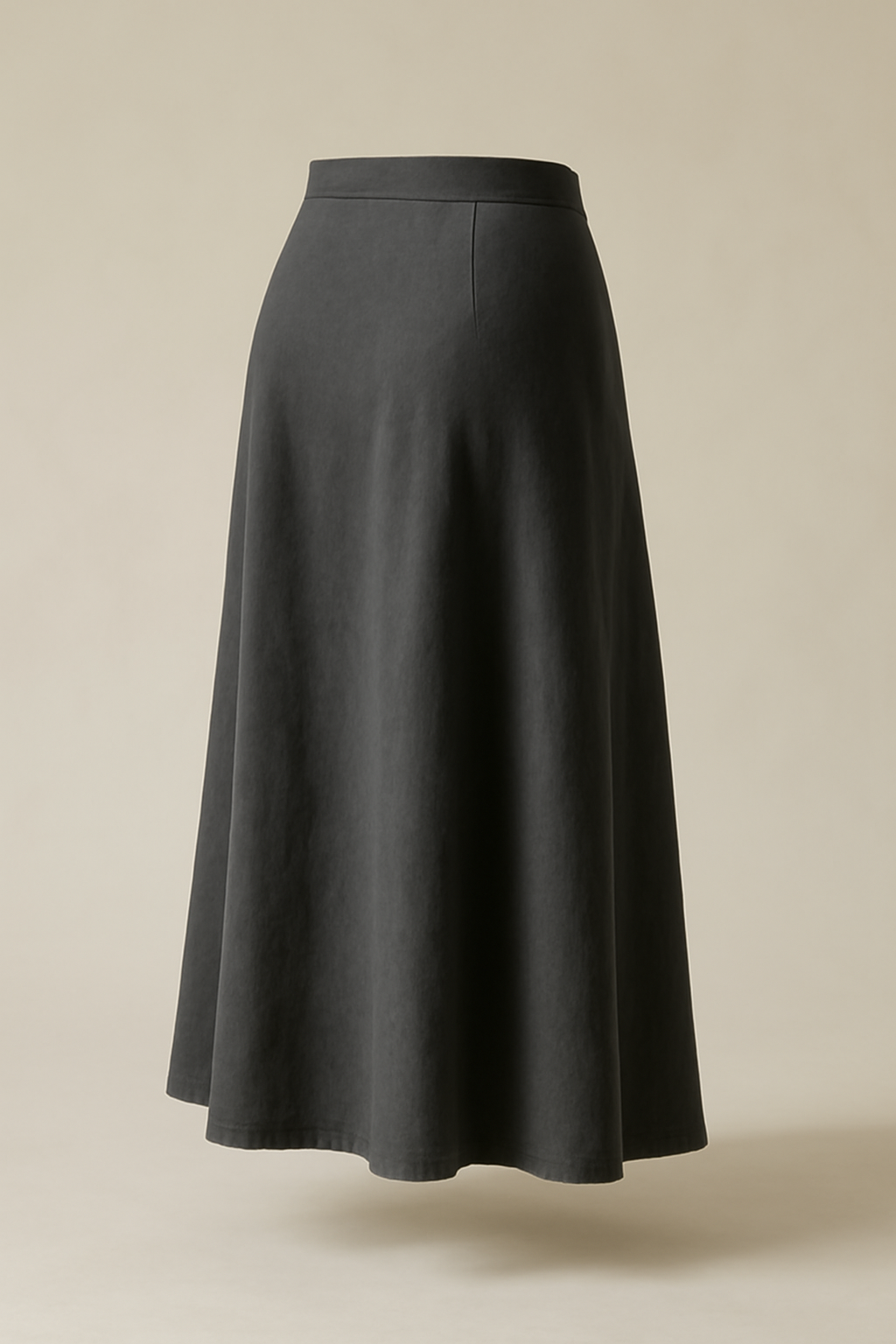 Bodrum Button-Front Cotton Midi Skirt