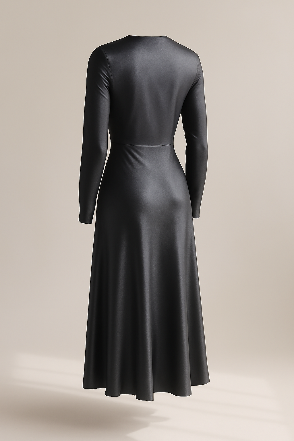 Bodrum Square-Neck Viscose Midi Dress