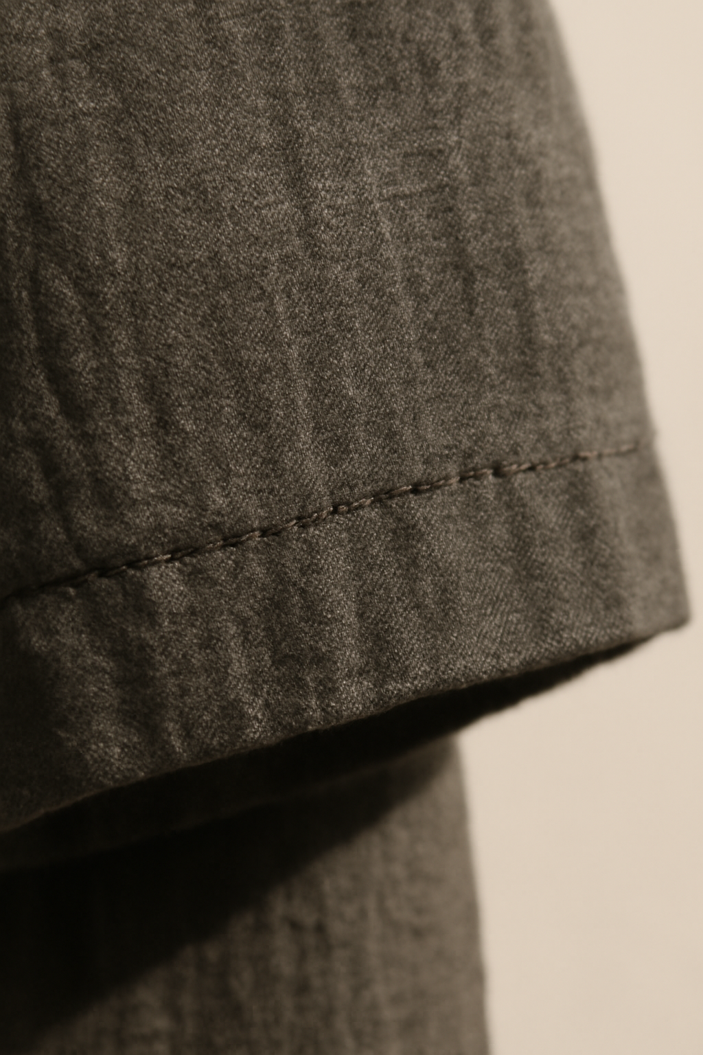 Bosphorus Double-Breasted Linen Overcoat