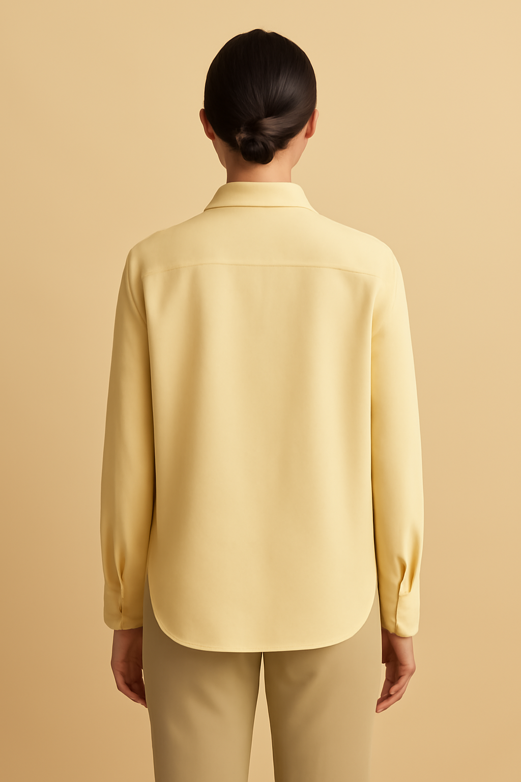 Cascais Band-Collar Cotton Everyday Shirt