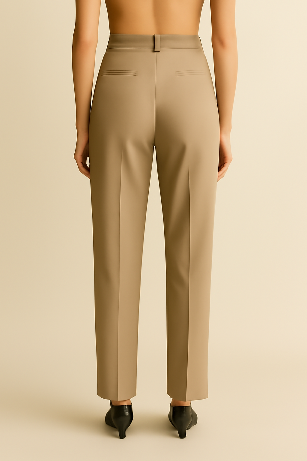 Cascais Cropped Linen Classic Trousers