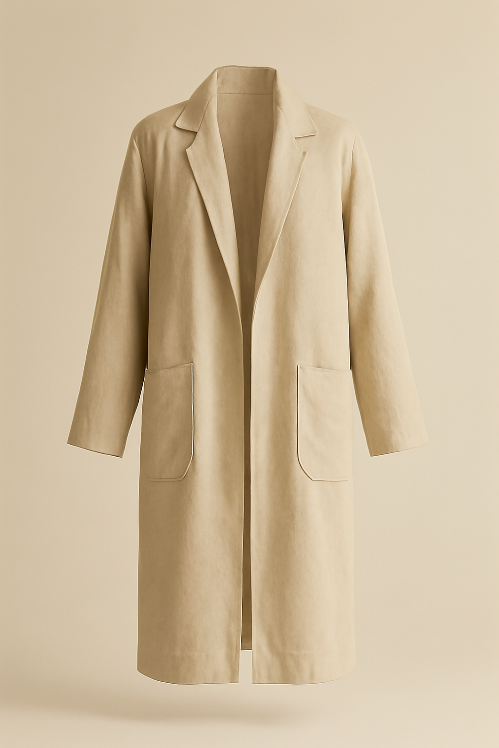 Cascais Oversized Linen Overcoat