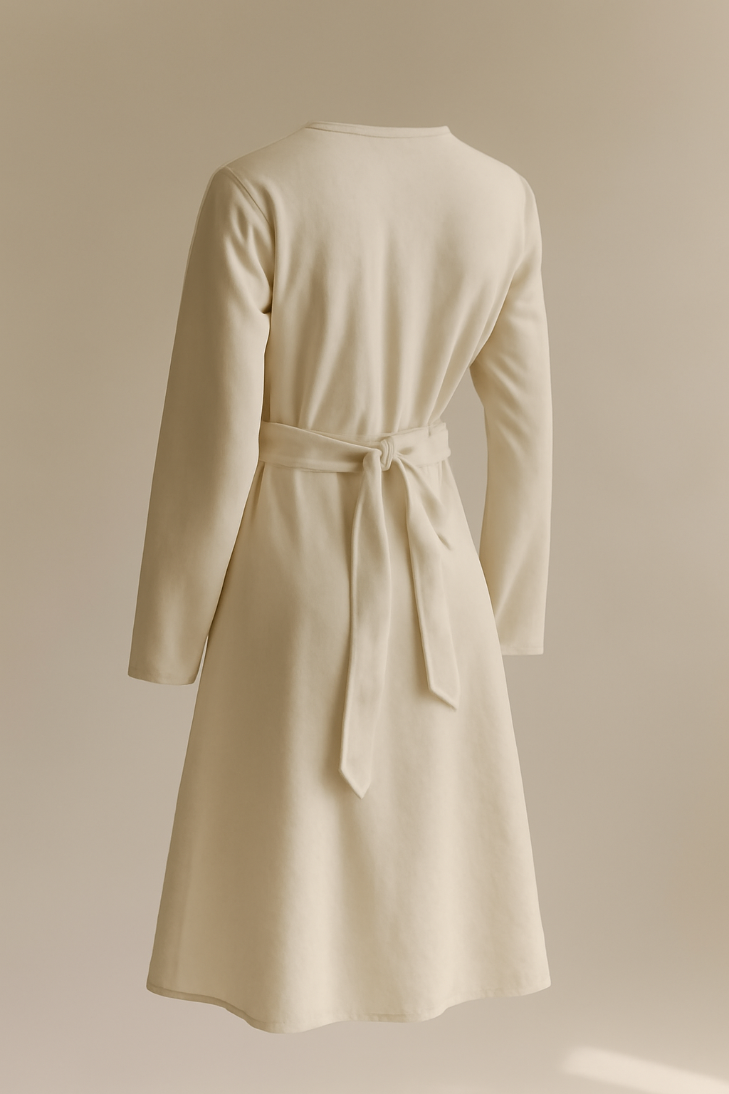 Cascais Round-Neck Organic Wrap Dress