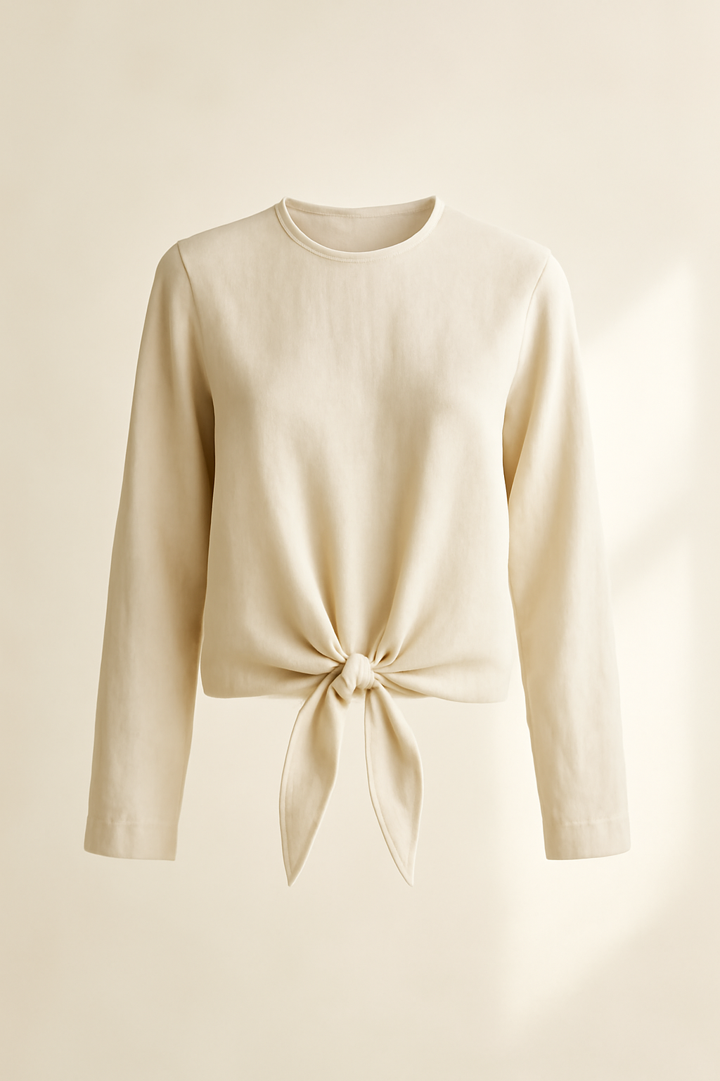 Cascais Tie-Front Linen Classic Blouse