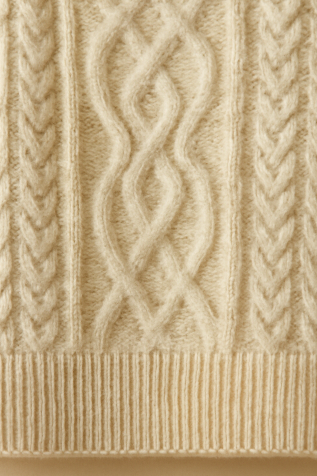 Coastal Chunky Wool Cable-Knit Sweater