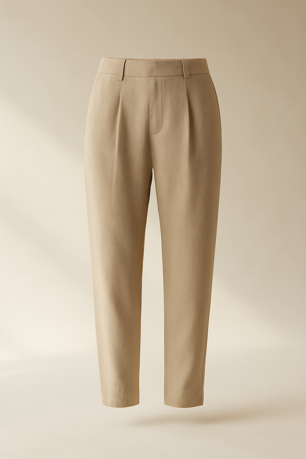 Coastal Drawstring Linen Tapered Trousers