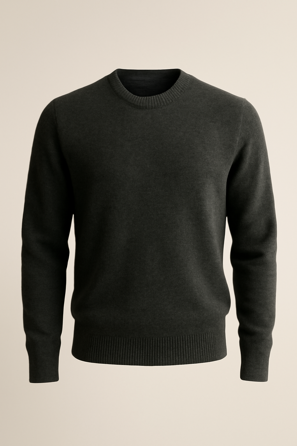 Coastal Ribbed Merino Crewneck Sweater