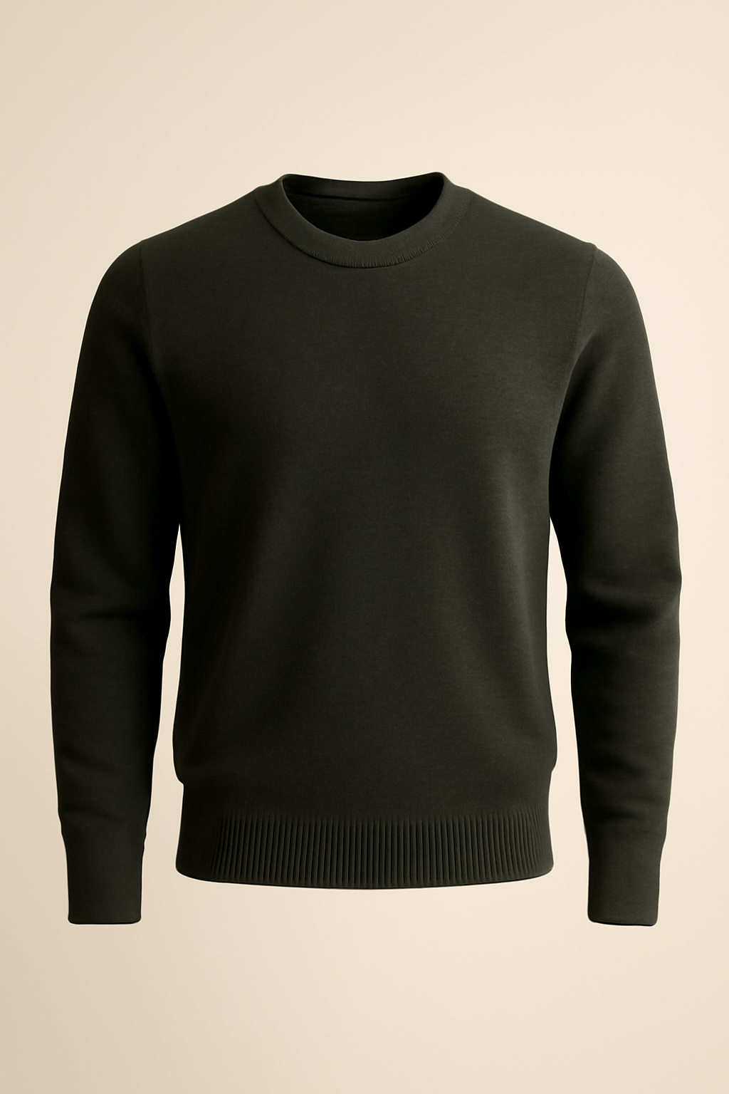 Coastal Ribbed Merino Crewneck Sweater