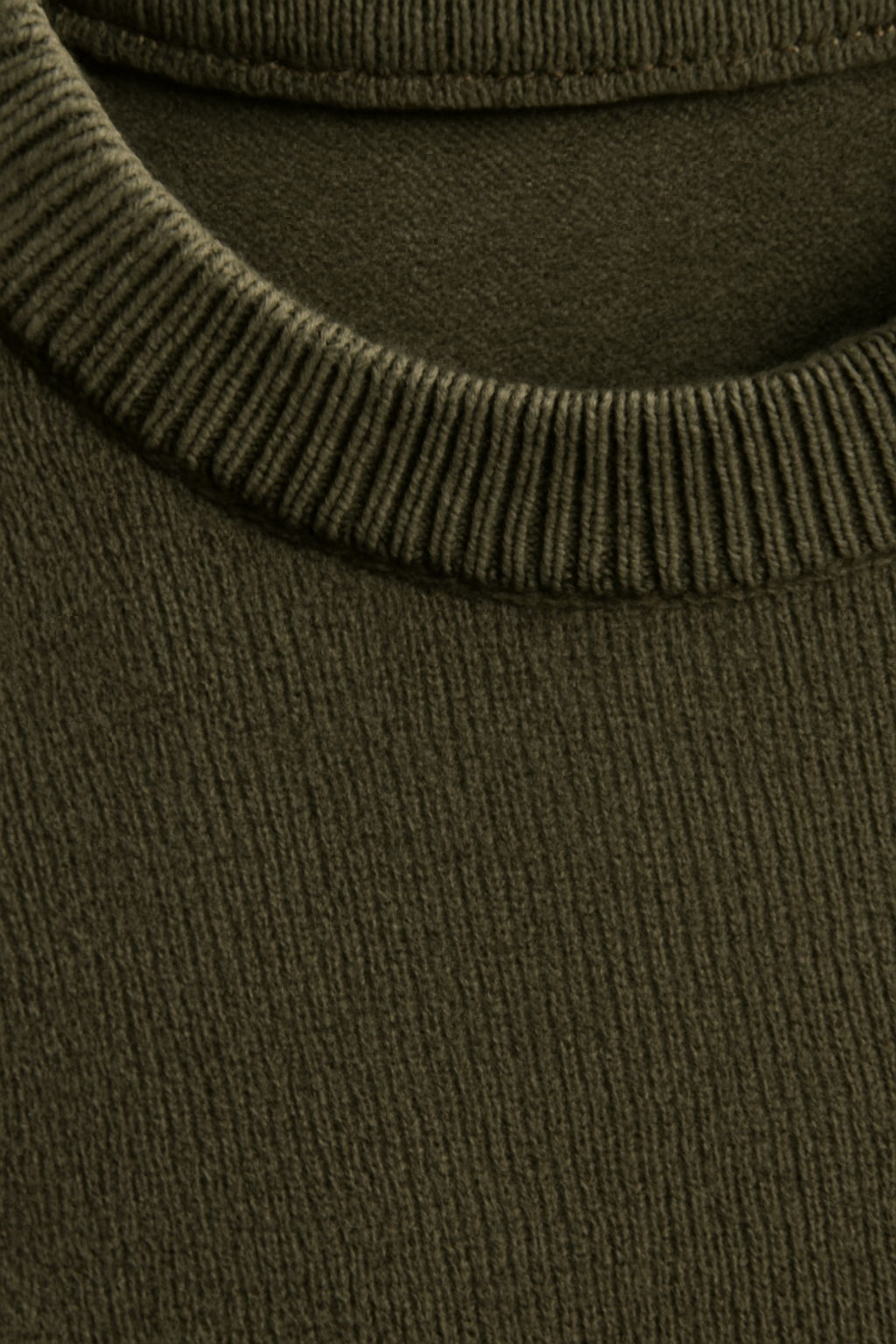 Coastal Ribbed Merino Crewneck Sweater
