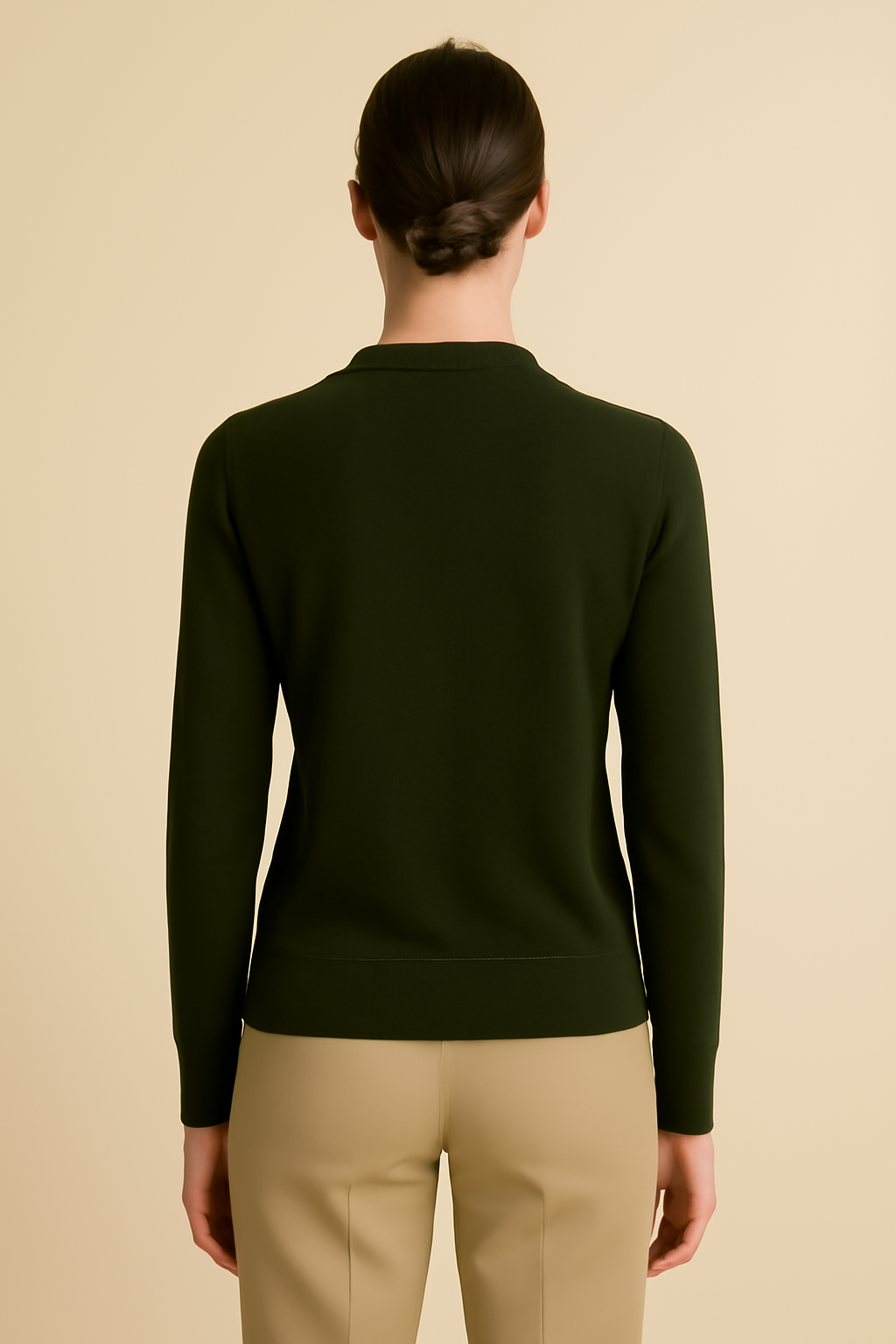Coastal Ribbed Merino Crewneck Sweater