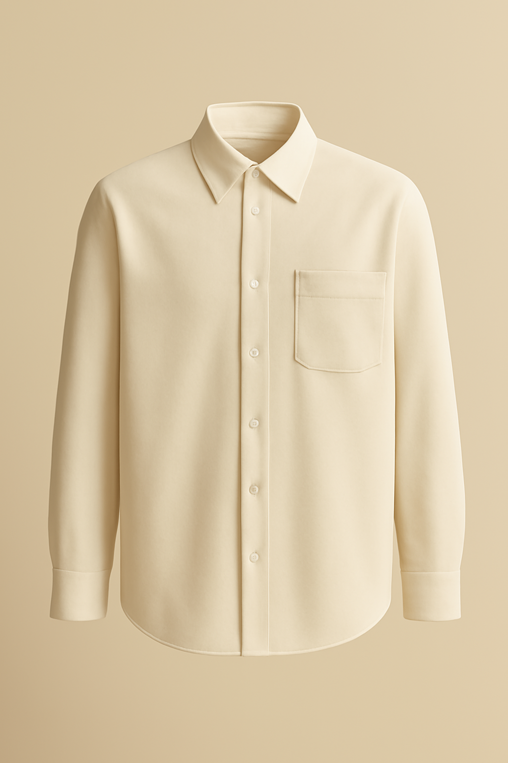 Comporta Band-Collar Cotton Classic Shirt