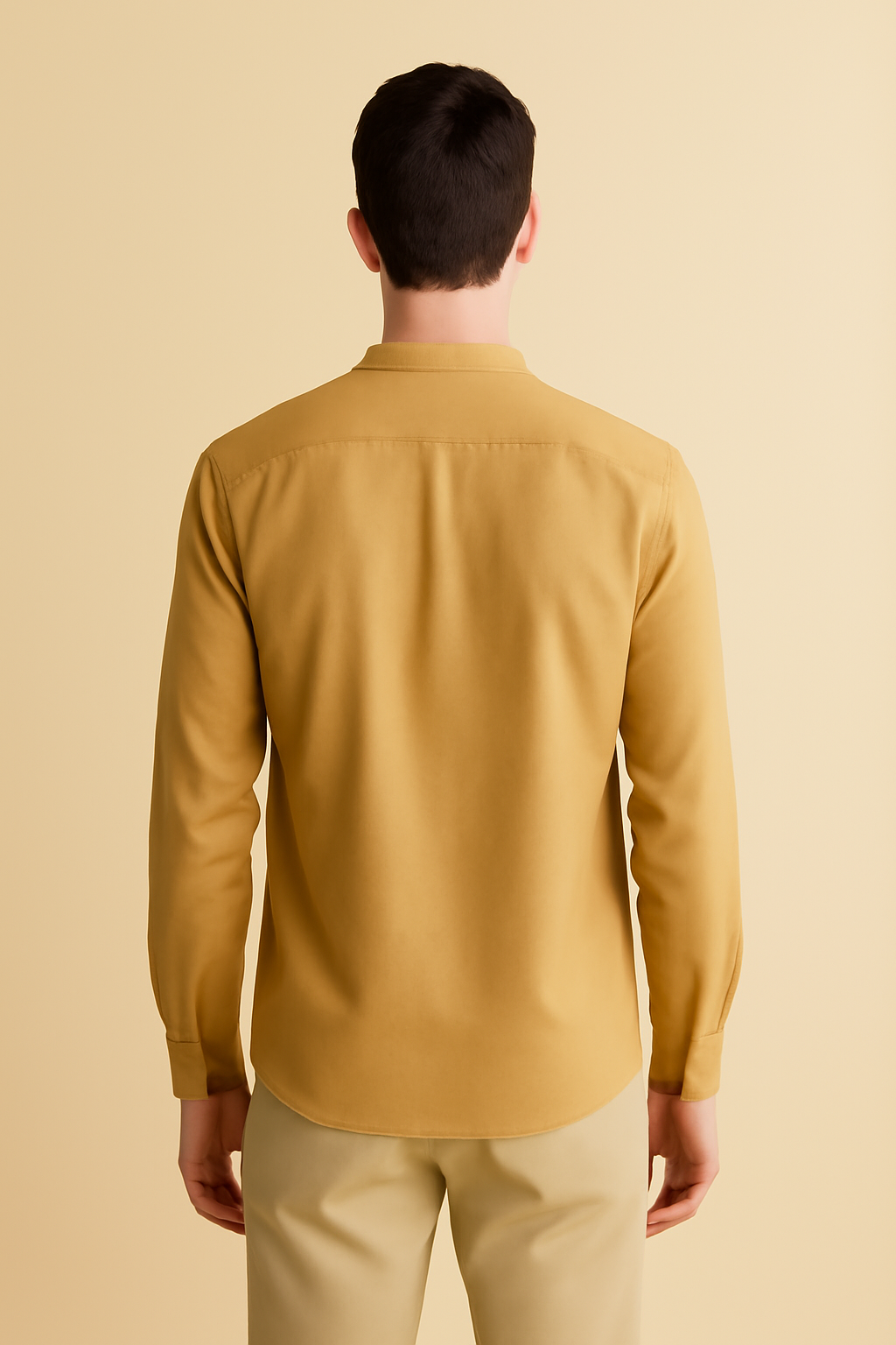 Comporta Band-Collar Linen Classic Shirt