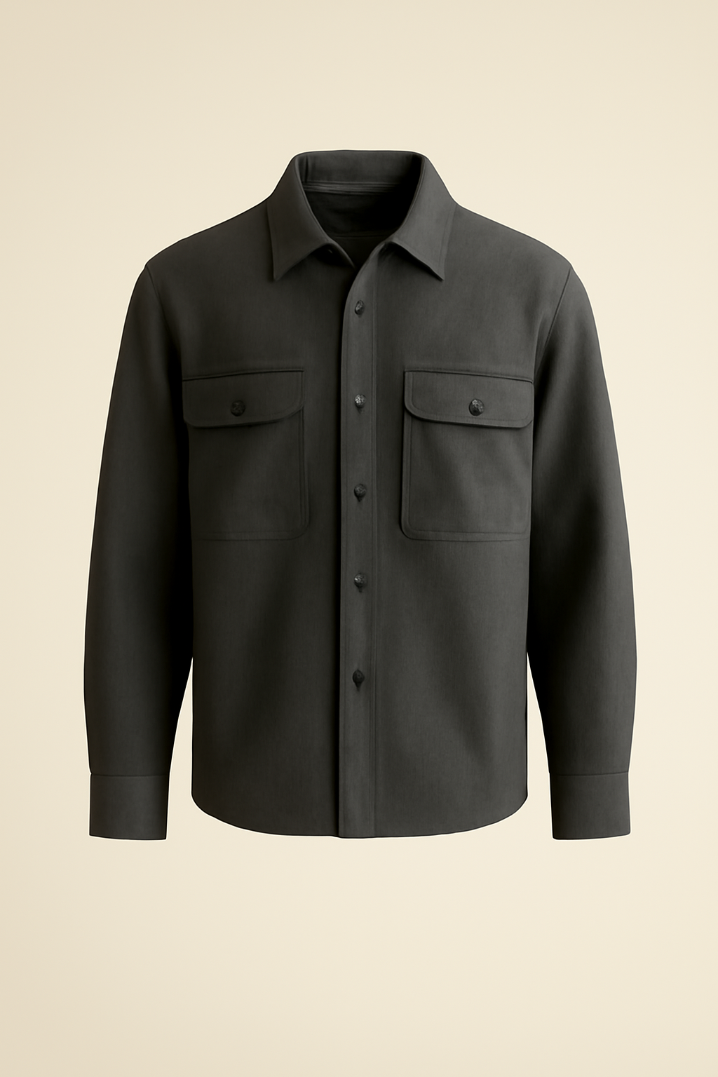 Comporta Band-Collar Organic Utility Shirt