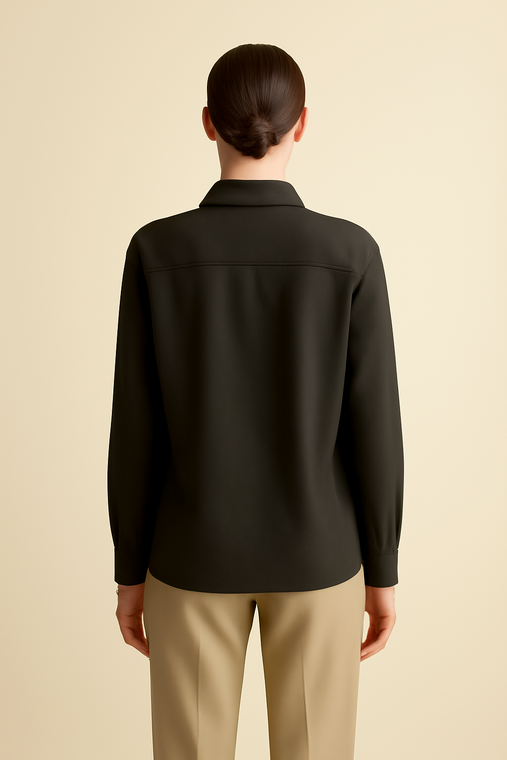 Comporta Band-Collar Organic Utility Shirt