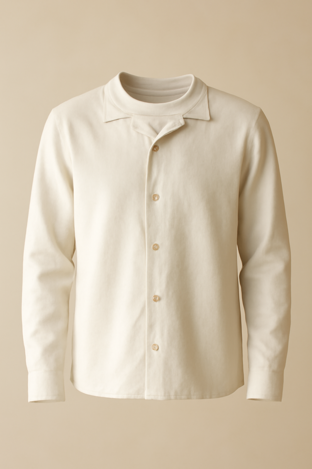 Comporta Button-Down Organic Camp-Collar Shirt