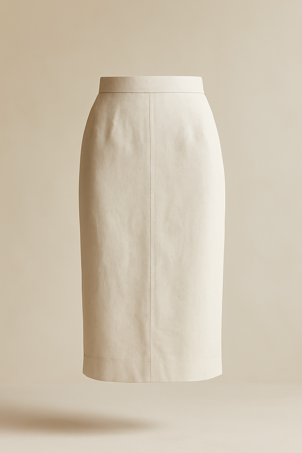 Comporta Button-Front Linen Pencil Skirt