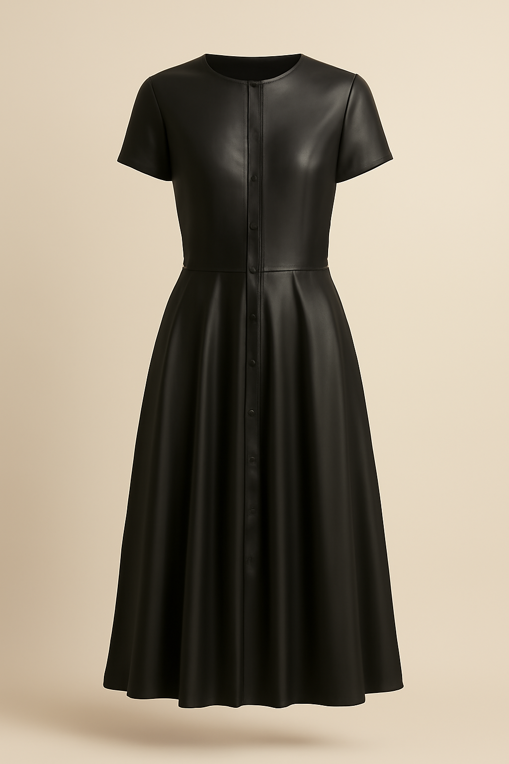 Comporta Button-Front Viscose Pleated Skirt