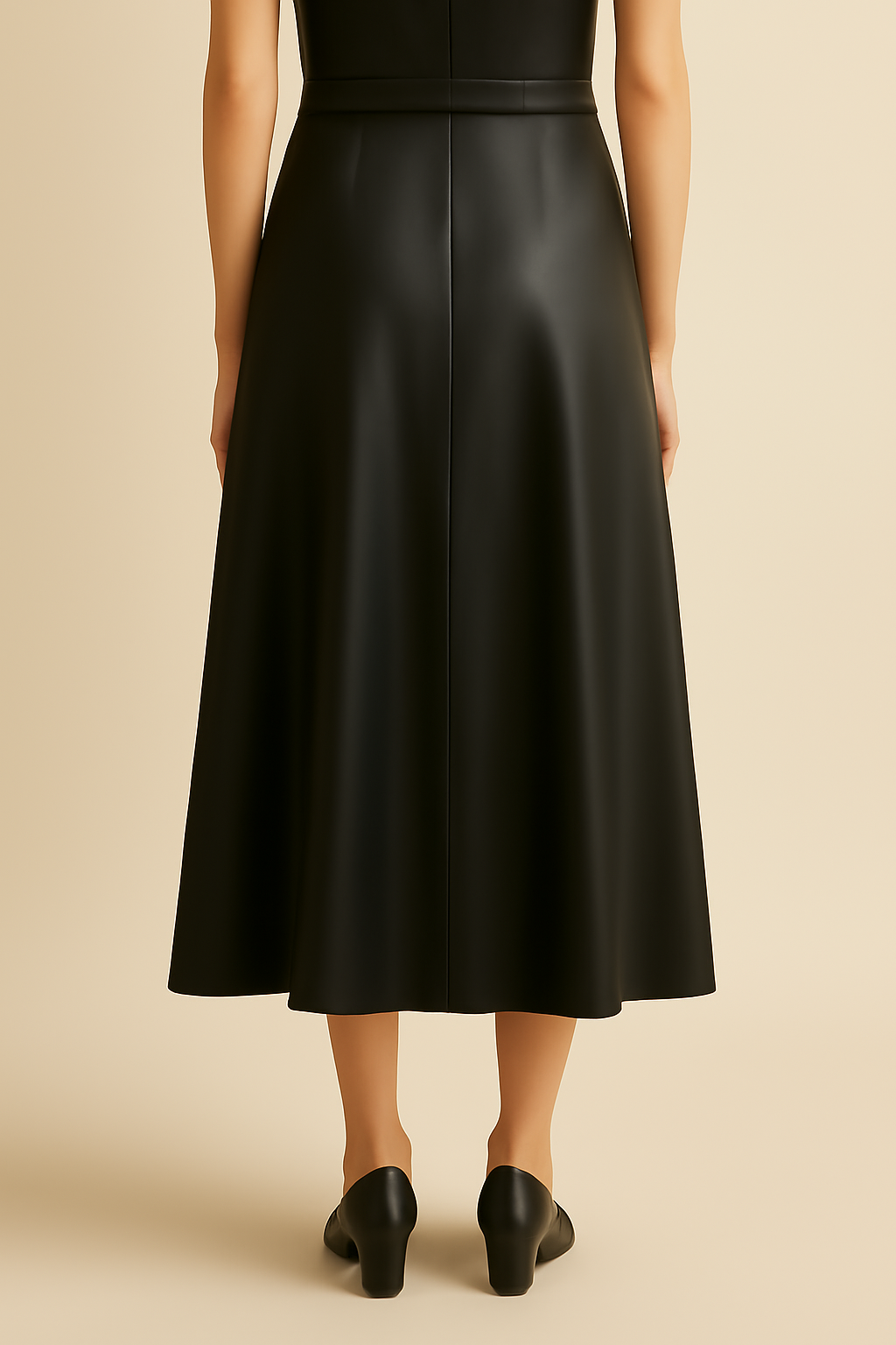Comporta Button-Front Viscose Pleated Skirt