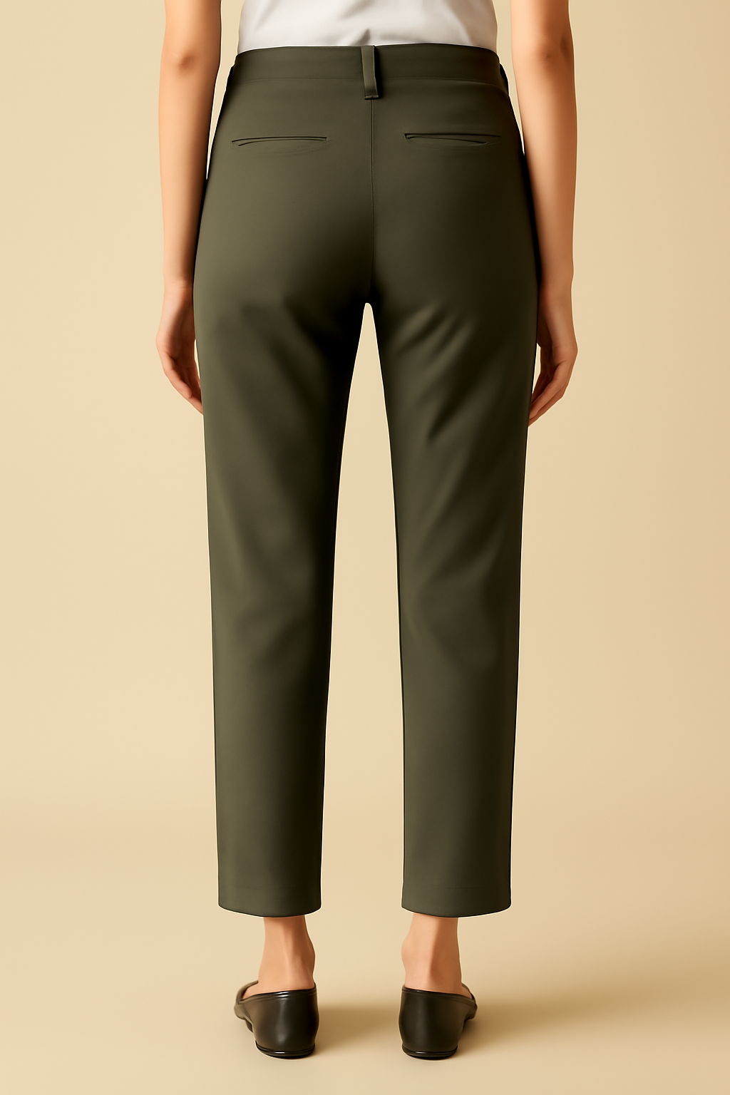 Comporta Cropped Organic Tapered Trousers