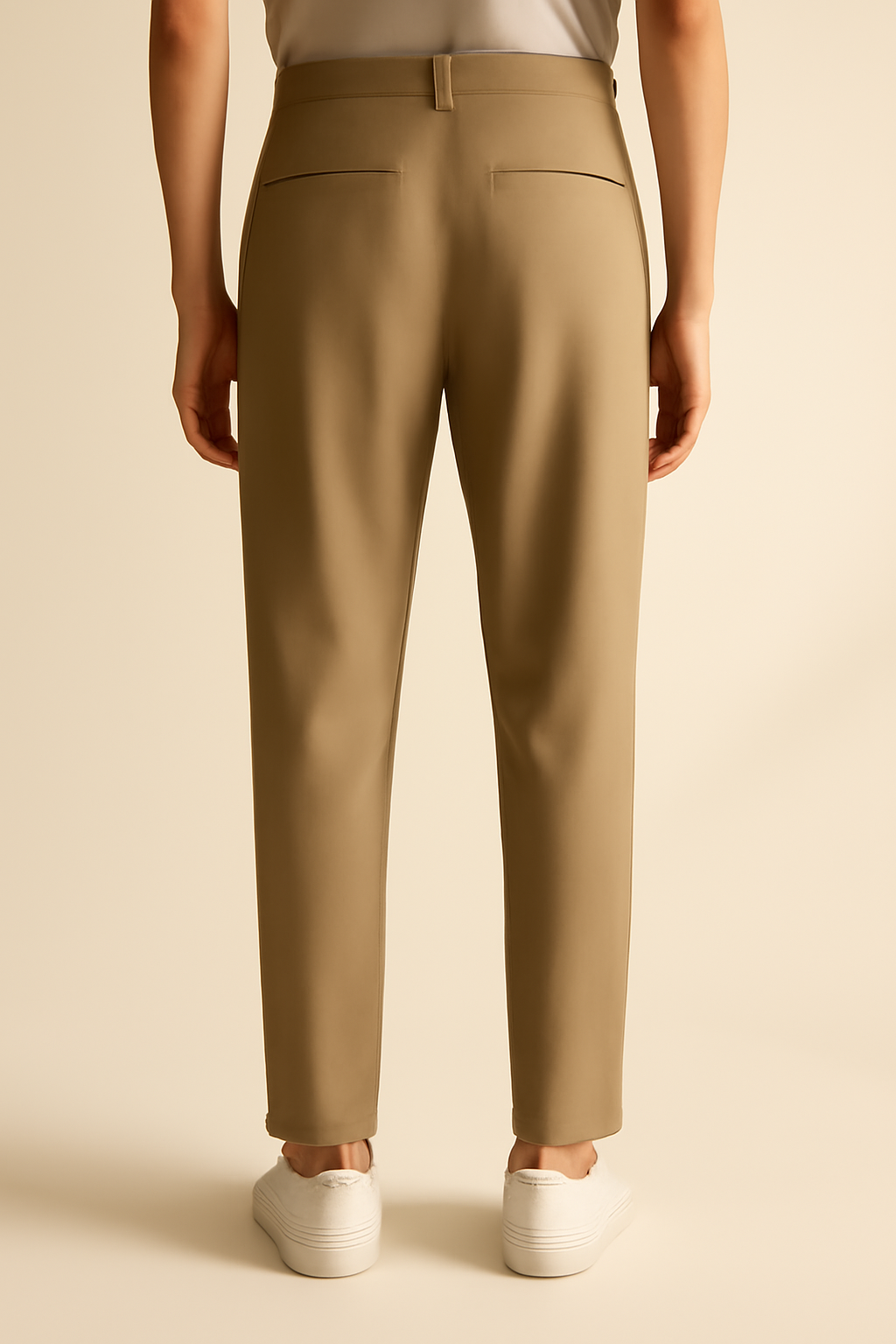 Comporta Cropped Linen Pleated Trousers