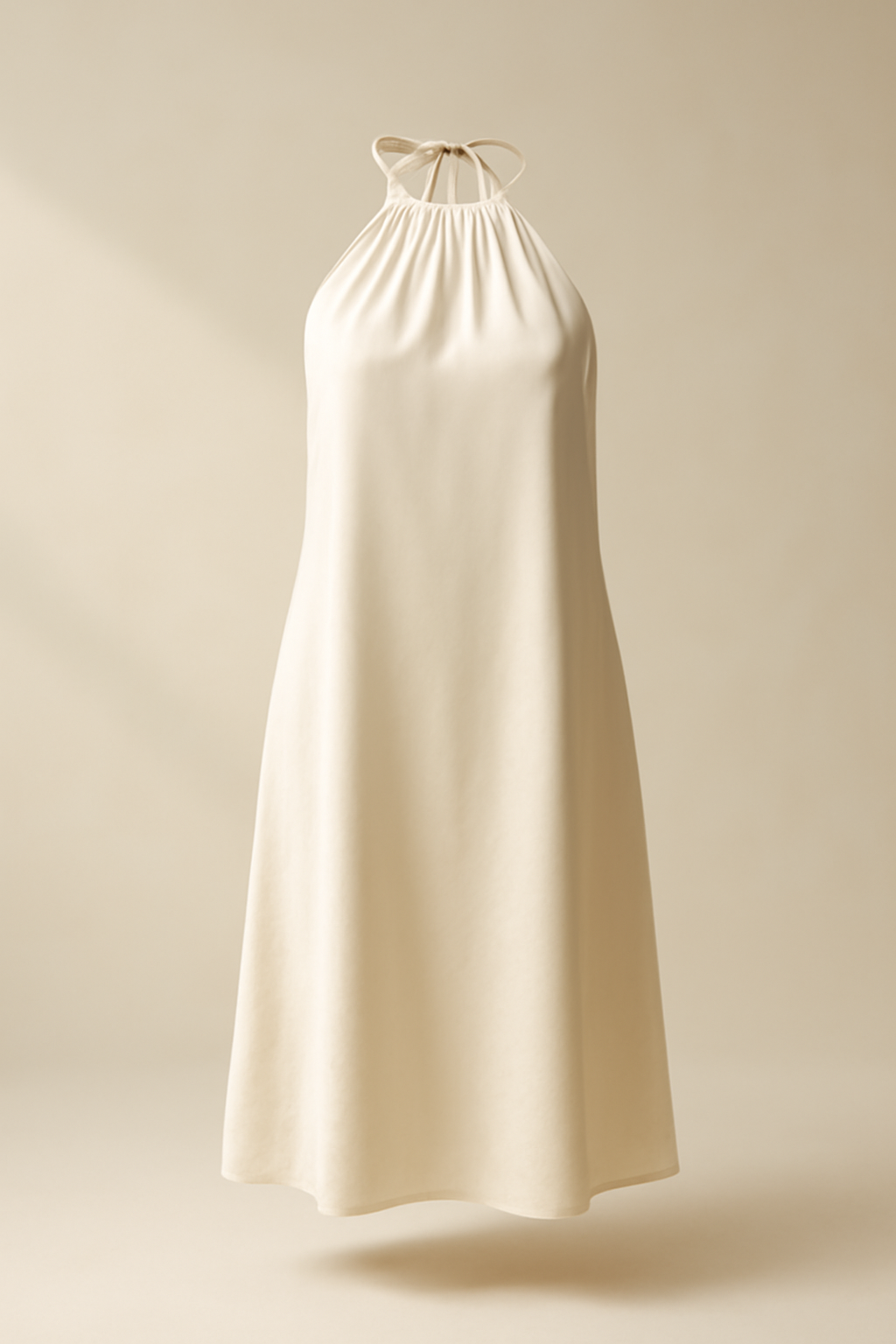 Comporta Halterneck Viscose Relaxed Dress