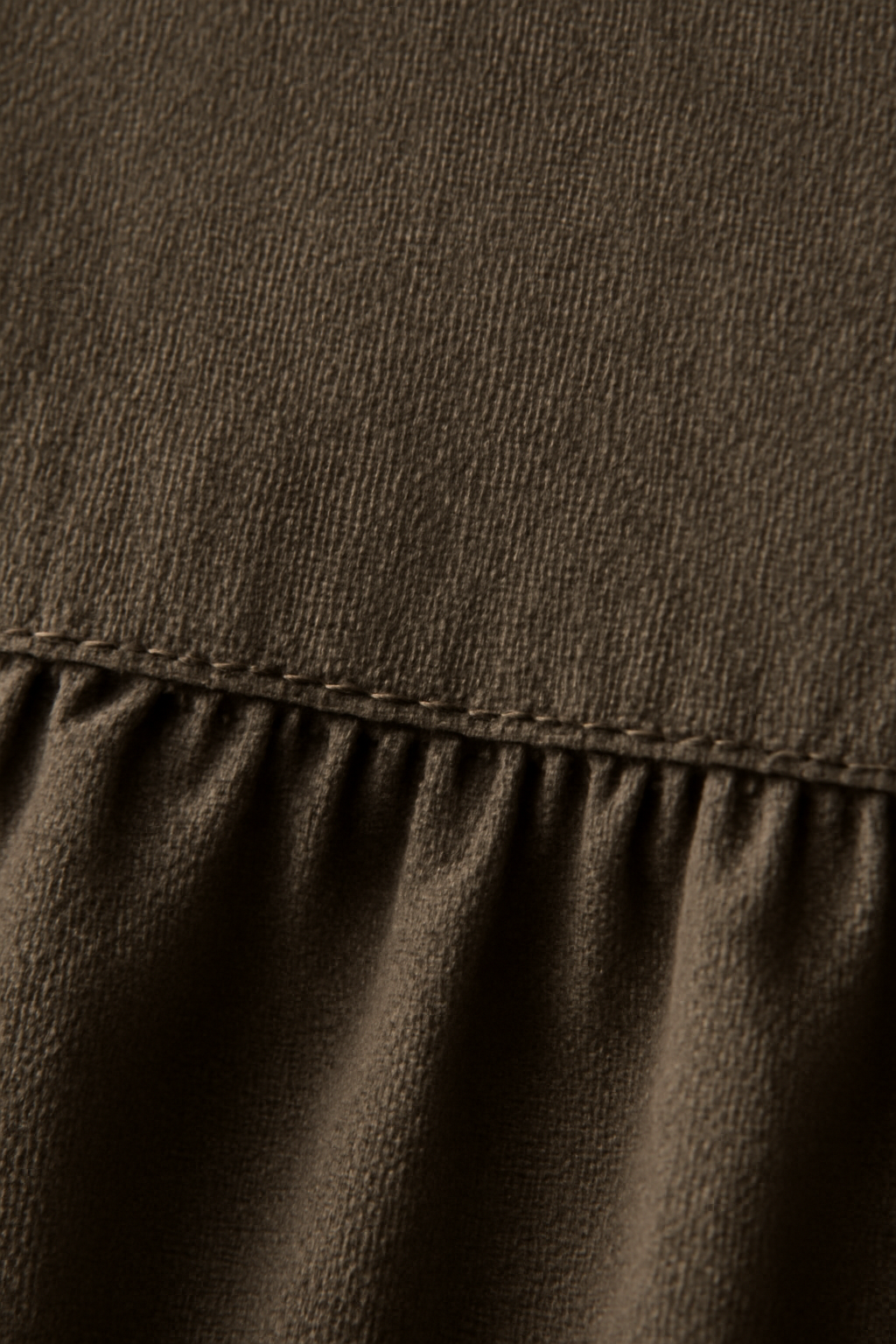 Comporta Puff-Sleeve Linen Flounce Blouse