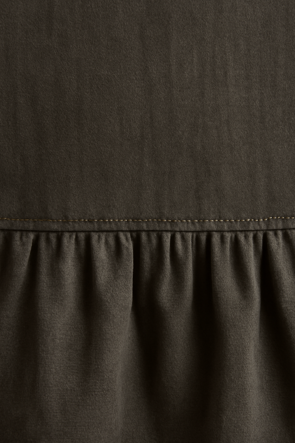 Comporta Puff-Sleeve Linen Flounce Blouse