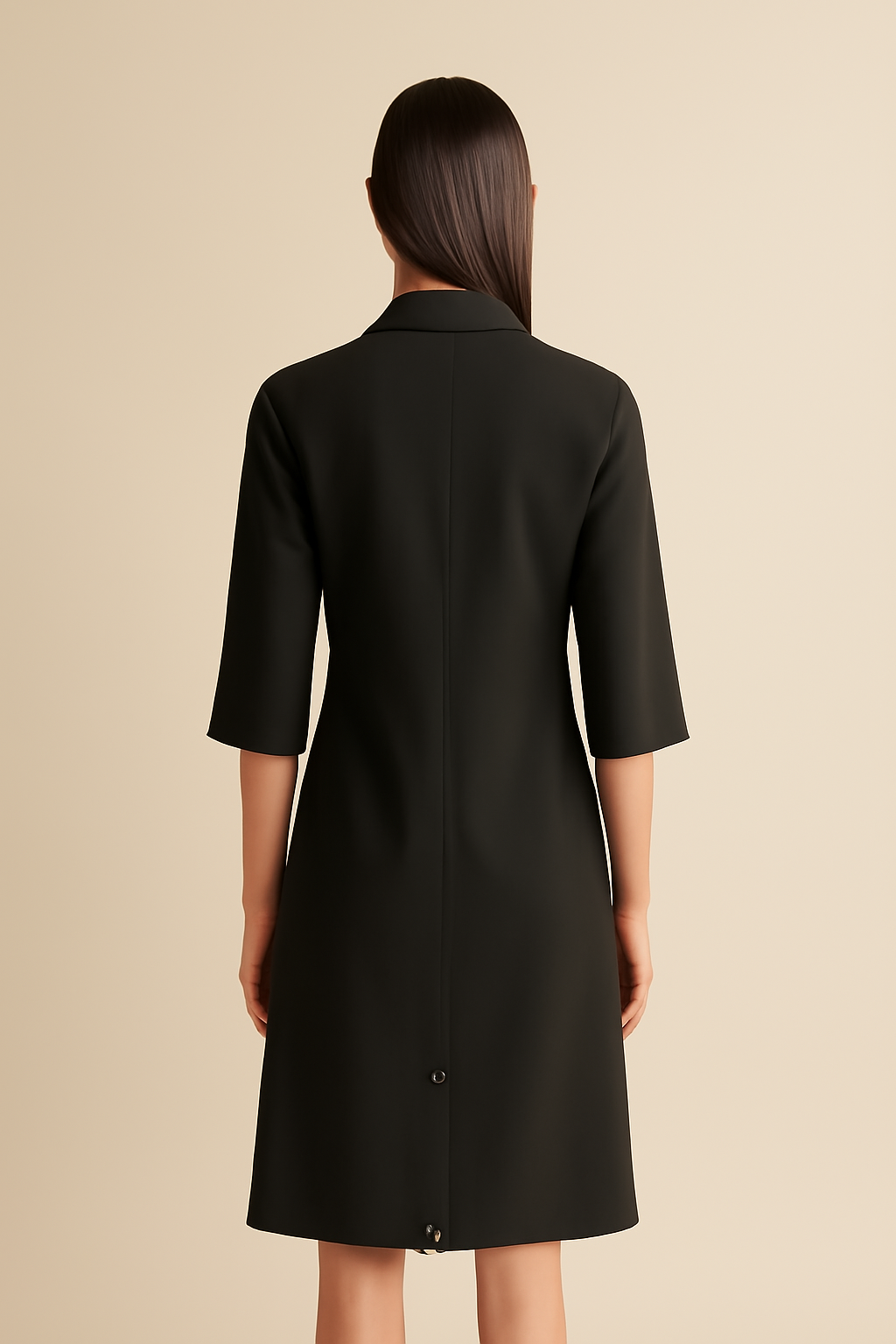 Comporta Round-Neck Linen Shirt Dress