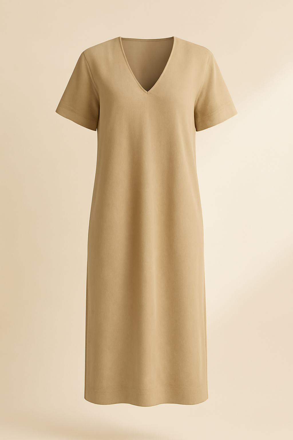 Comporta V-Neck Tencel Midi Dress