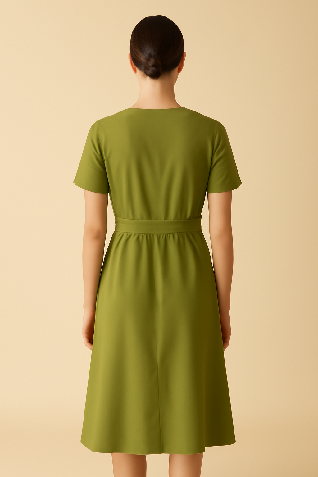 Comporta V-Neck Tencel Midi Dress