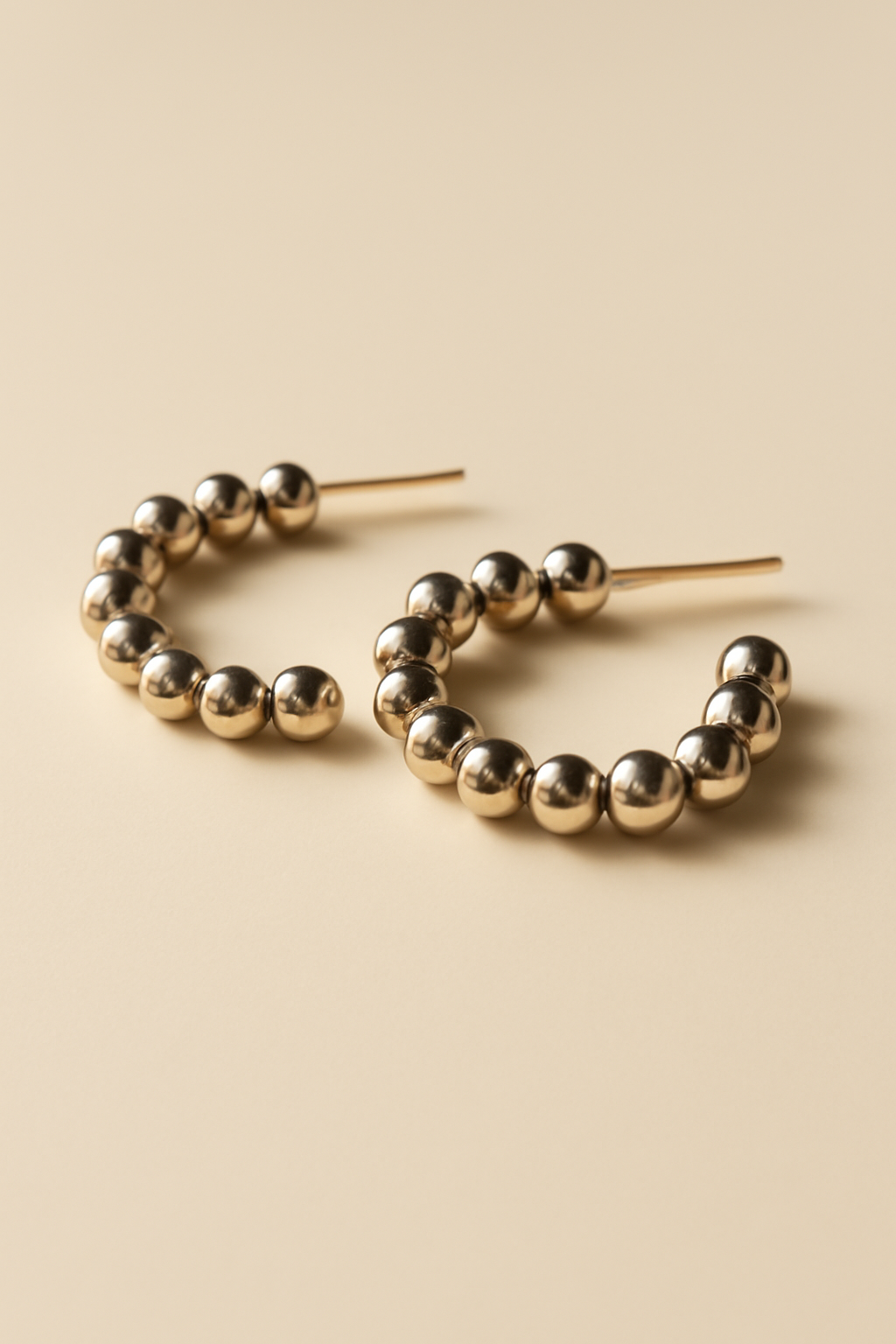 Cove Beaded Silver Earrings