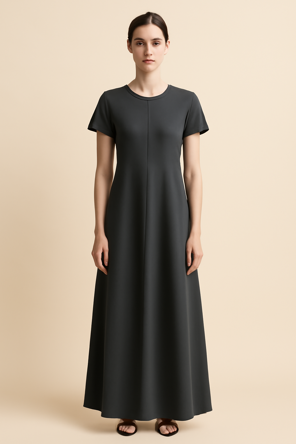 Cove Boat-Neck Organic Maxi Dress