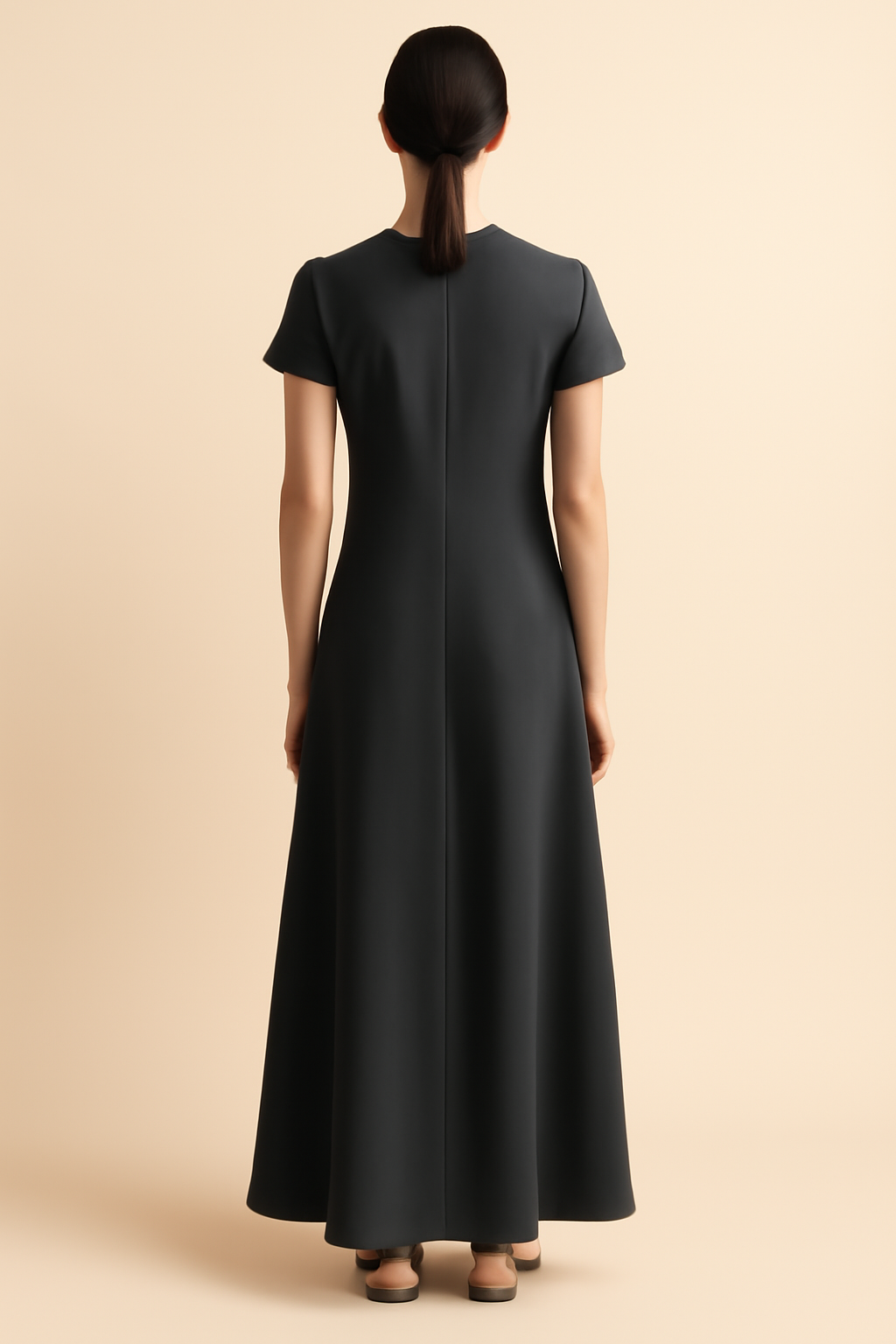 Cove Boat-Neck Organic Maxi Dress