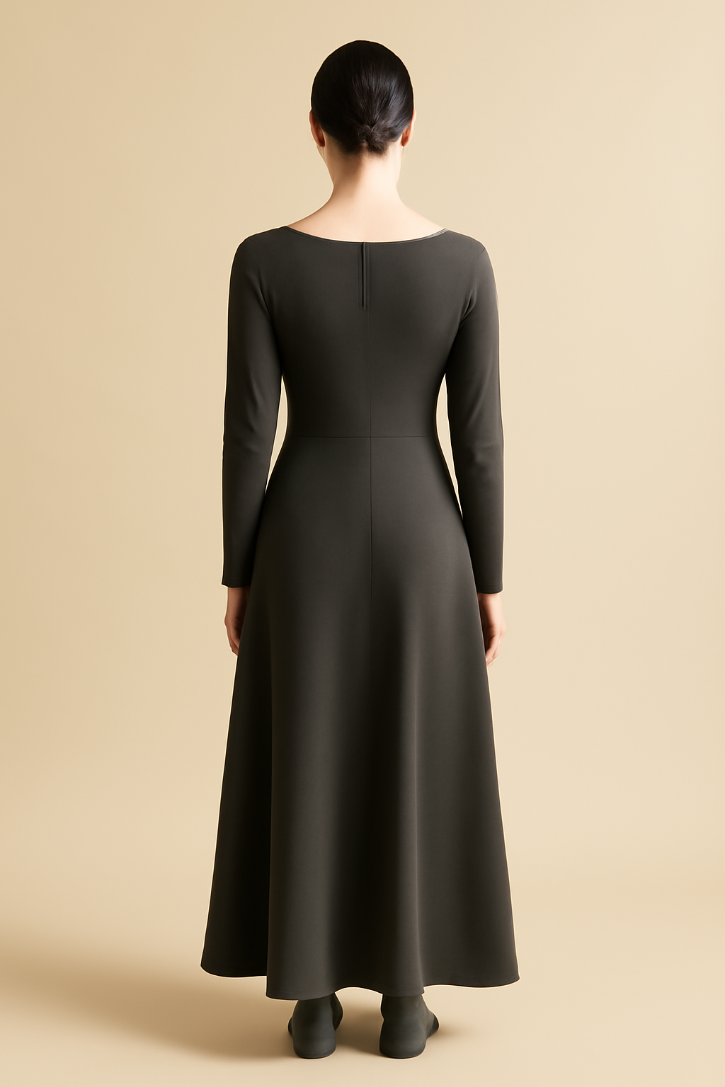 Cove Boat-Neck Organic Maxi Dress