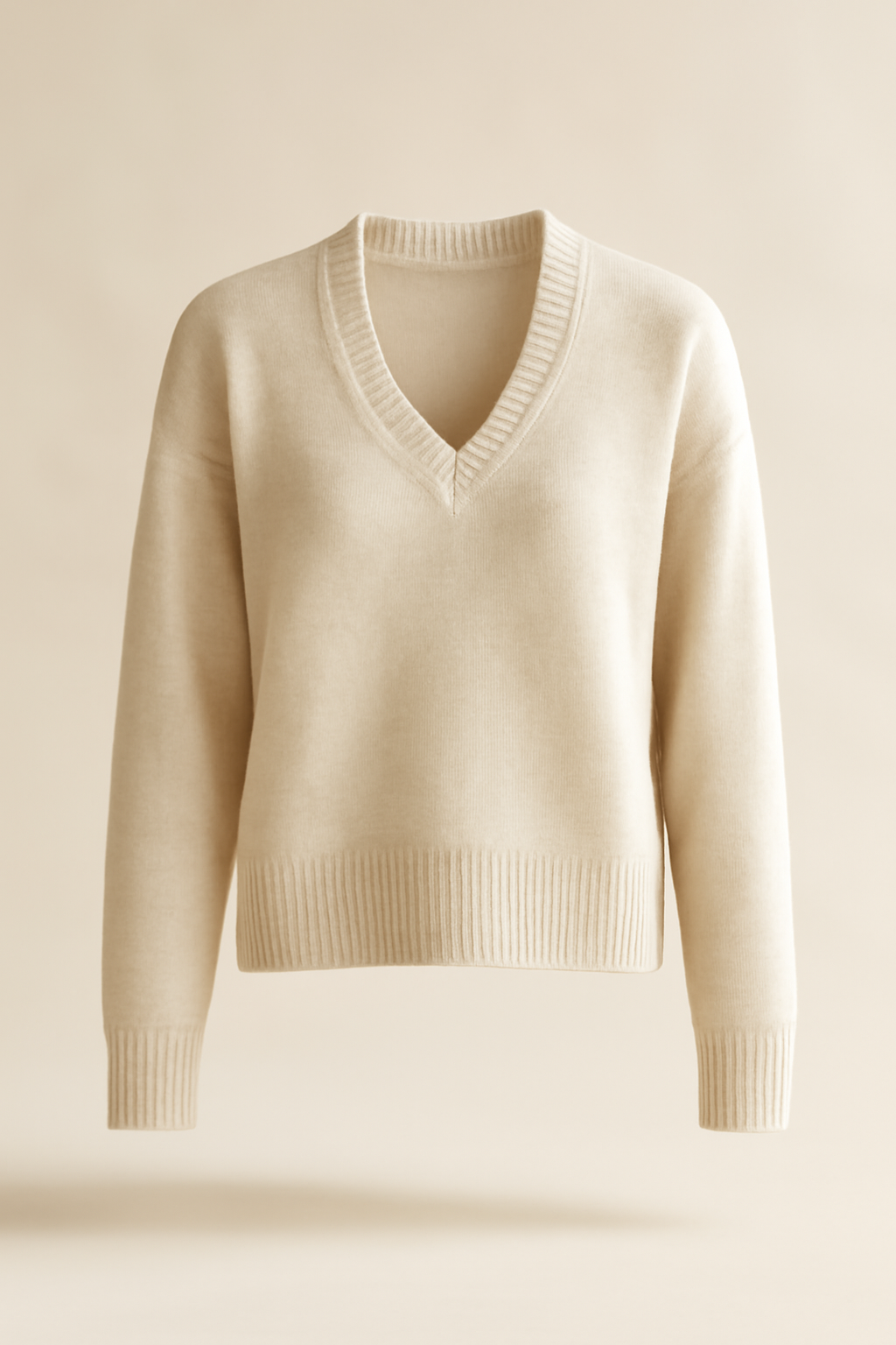 Cove Chunky Wool V-Neck Sweater