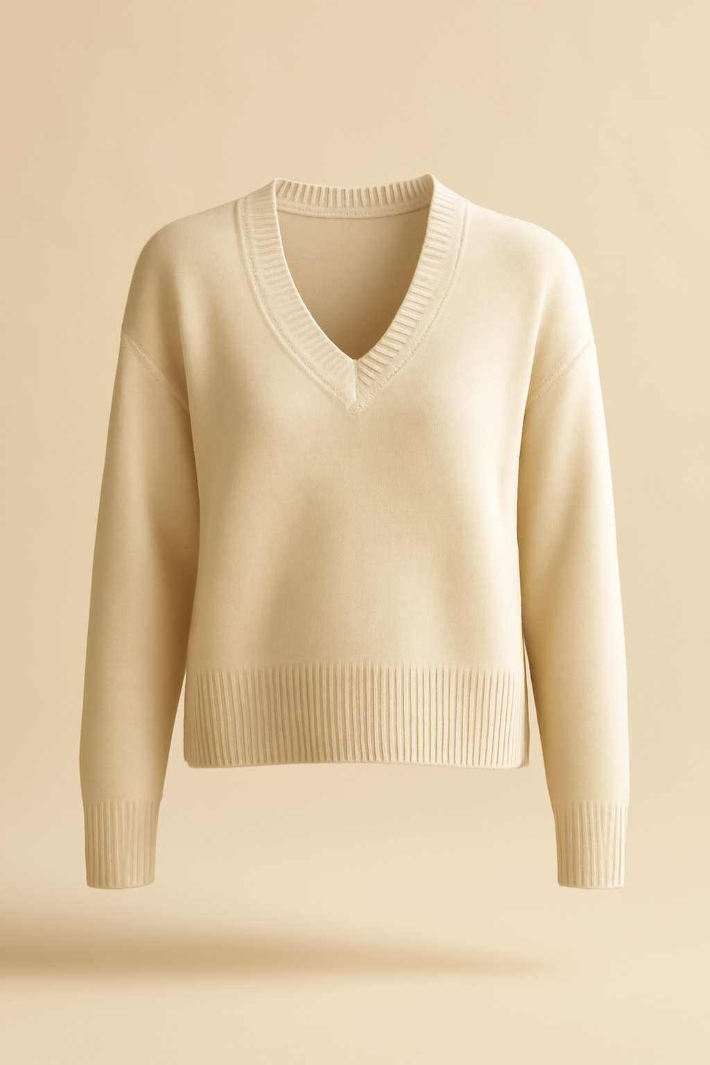 Cove Chunky Wool V-Neck Sweater