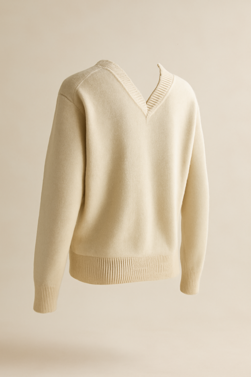 Cove Chunky Wool V-Neck Sweater