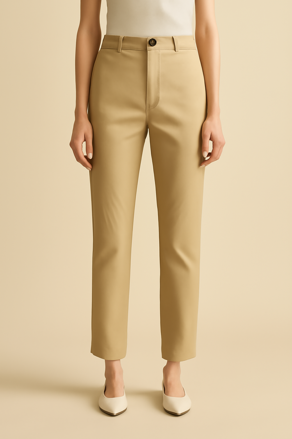Cove Cropped Linen Classic Trousers