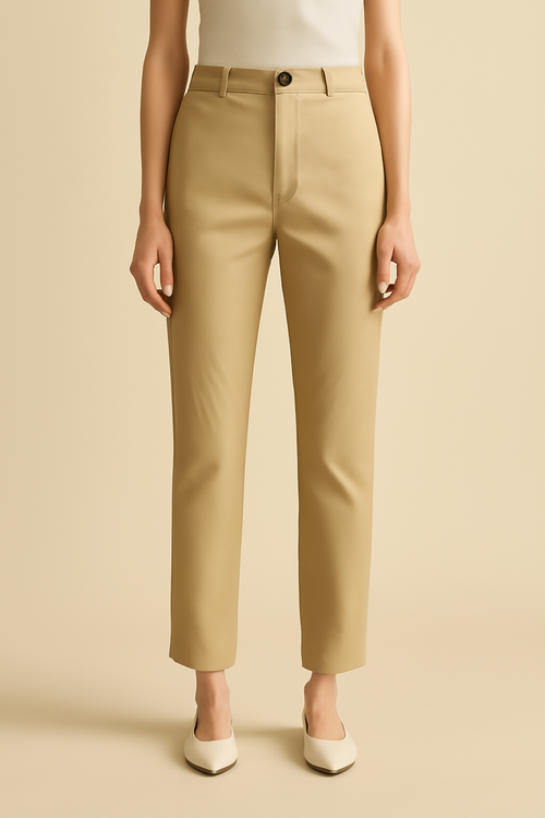 Cove Crop Keten Klasik Pantolon