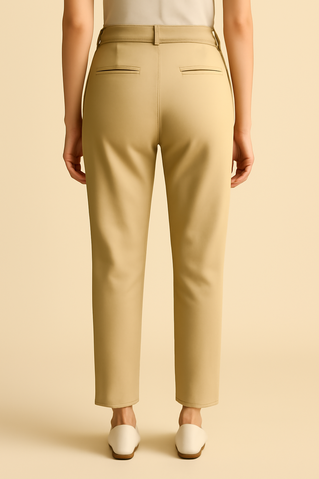 Cove Cropped Linen Classic Trousers