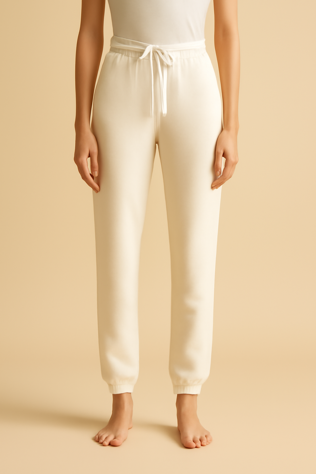 Cove Cropped Organic Jogger Trousers
