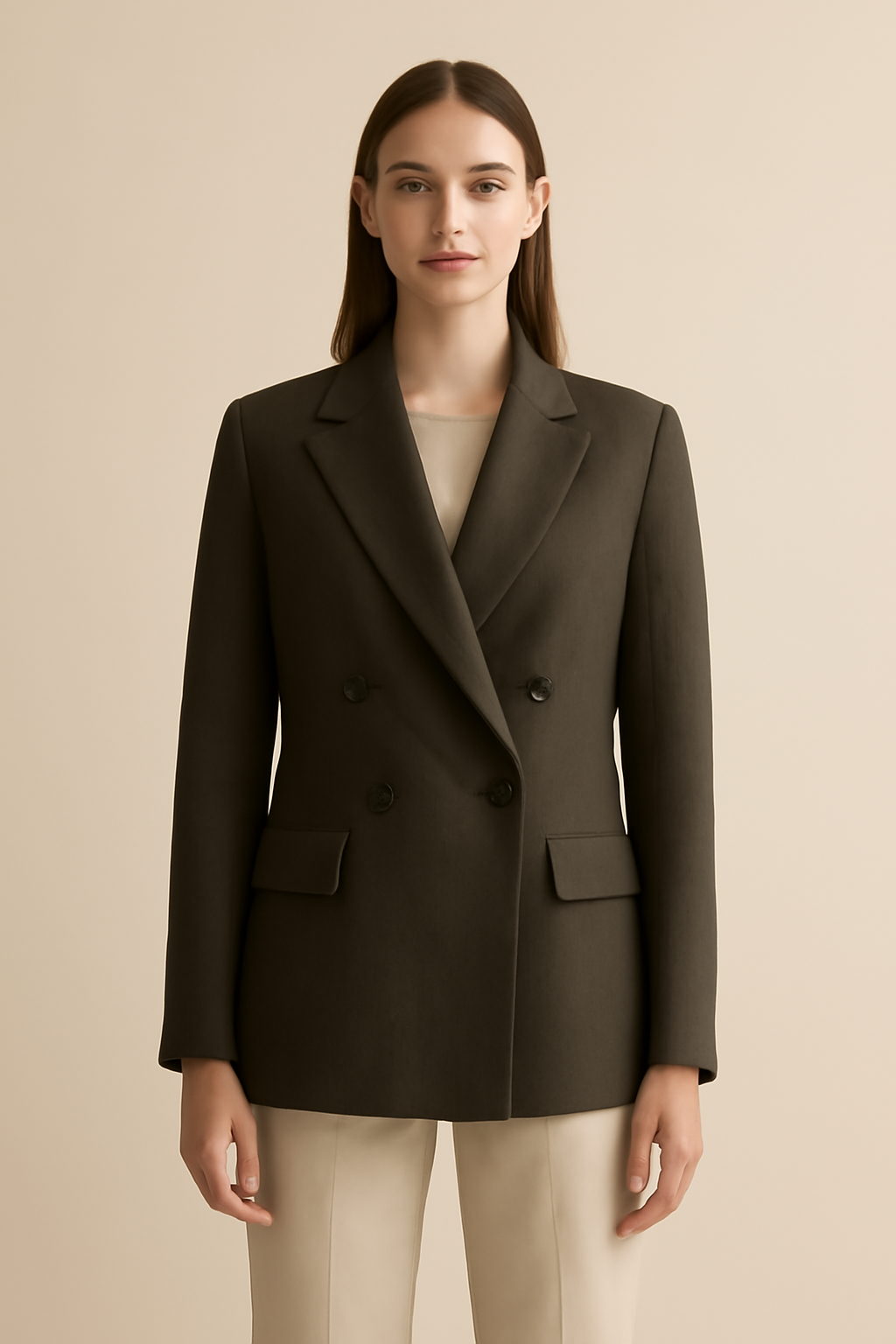 Cove Double-Breasted Linen Blazer